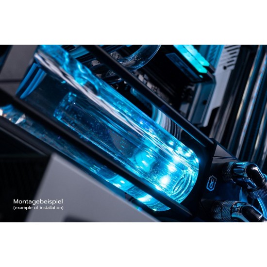 Резервоар Alphacool Eisbecher Aurora, D5 Acetal/Glas, 150mm
