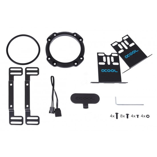 Резервоар Alphacool Eisbecher Aurora, D5 Acetal/Glas, 150mm