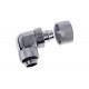 Фитинг Alphacool Eiszapfen, Удължител, 90°, 16/10mm, G1/4, Сребрист