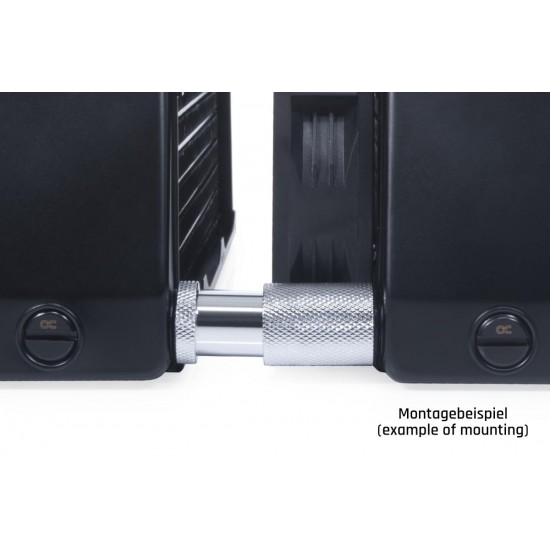 D-Plug Alphacool ES, 31.5mm, G1/4 AG auf G1/4 AG, Черен мат