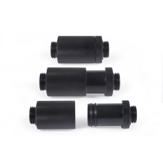 D-Plug Alphacool ES, 31.5mm, G1/4 AG auf G1/4 AG, Черен мат