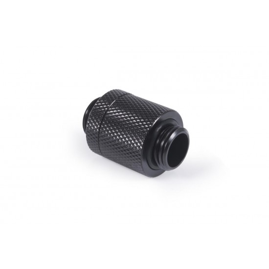 D-Plug Alphacool ES, 20mm, G1/4 AG auf G1/4 AG, Черен мат