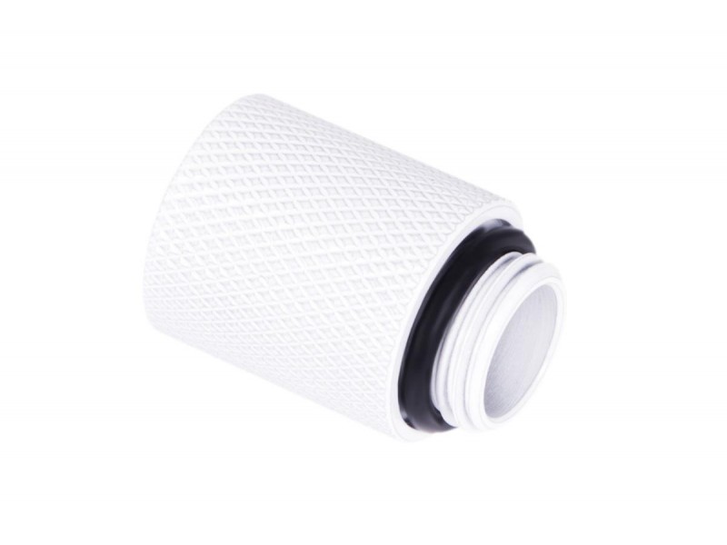 Удължител Alphacool Eiszapfen, 20 mm, G1/4 вънжна към G1/4 вътрешна резба, Бял