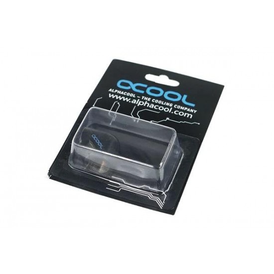 L-конектор Alphacool HF, Вътрешна резба G1/4 - G1/4, 90°, Черен мат