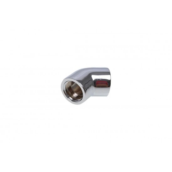 L-конектор Alphacool HF, Вътрешна резба G1/4 - G1/4, 45°, Хром