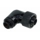 Компресионен фитинг Alphacool, 16/10 - G1/4, 90°, Въртящ се, Черен мат