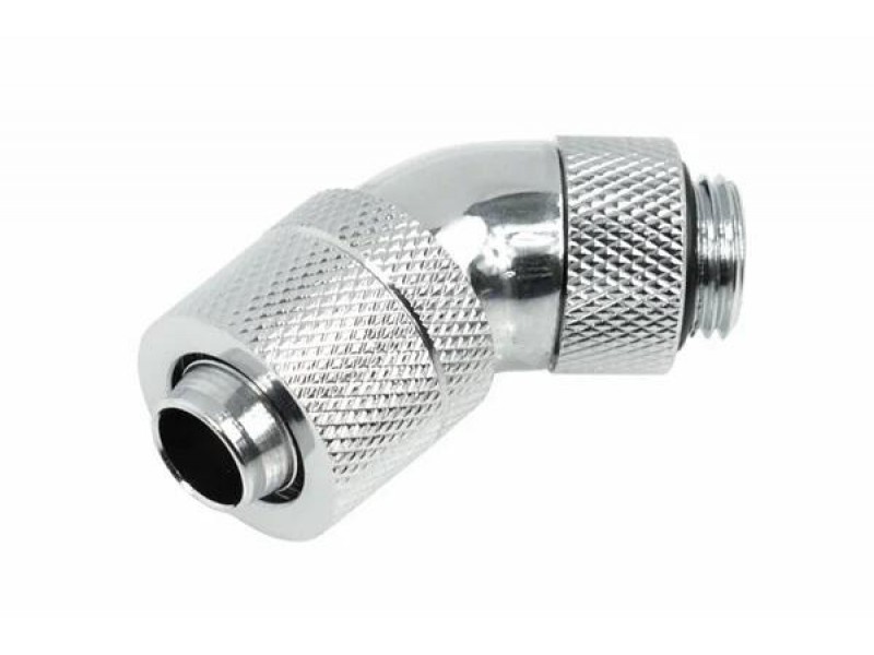 Компресионен фитинг Alphacool HF, 13/10 - G1/4, 45°, Въртящ се, Хром