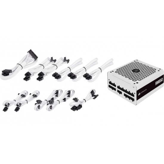 Захранващ блок Corsair RM850 White, 80+ GOLD 850W, Fully Modular