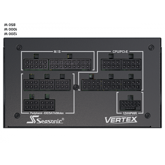 Захранващ блок SEASONIC VERTEX GX-1200 1200W, 80+ Gold PCIe 5.0, Fully Modular