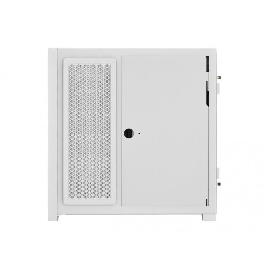 Кутия Corsair iCUE 5000X RGB QL Edition Mid Tower, Tempered Glass, Бяла