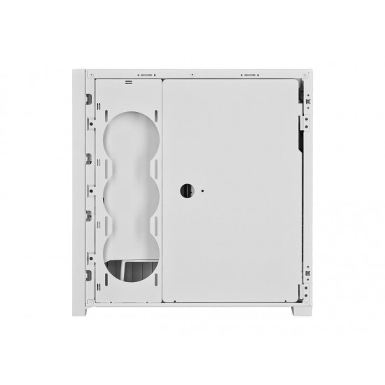 Кутия Corsair iCUE 5000X RGB QL Edition Mid Tower, Tempered Glass, Бяла