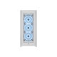 Кутия Corsair iCUE 5000X RGB QL Edition Mid Tower, Tempered Glass, Бяла