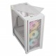 Кутия Corsair iCUE 4000D RGB Airflow Mid Tower, Tempered Glass, Бяла