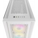 Кутия Corsair iCUE 5000D RGB Airflow Mid Tower, Tempered Glass, Бяла