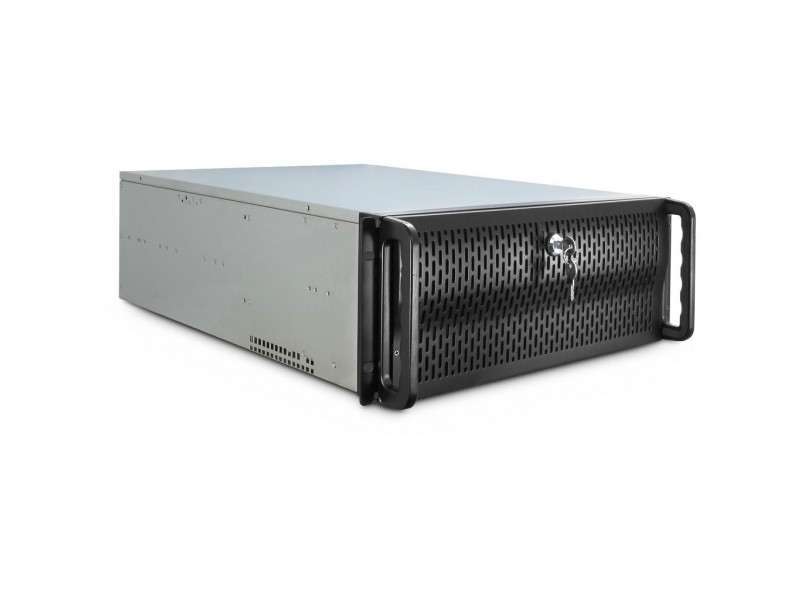 Кутия за сървър InterTech 4U-4129L - Mini ITX, mATX, μATX, ATX, SSI EEB, Чернa