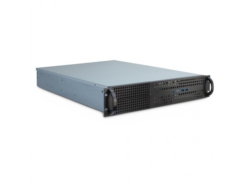 Кутия за сървър InterTech 2U 2129-N - Mini ITX, mATX, μATX, ATX, eATX, SSI EEB, Черна