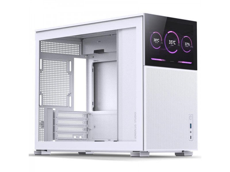 Кутия Jonsbo D31 Mesh Screen TG, mATX, Бял