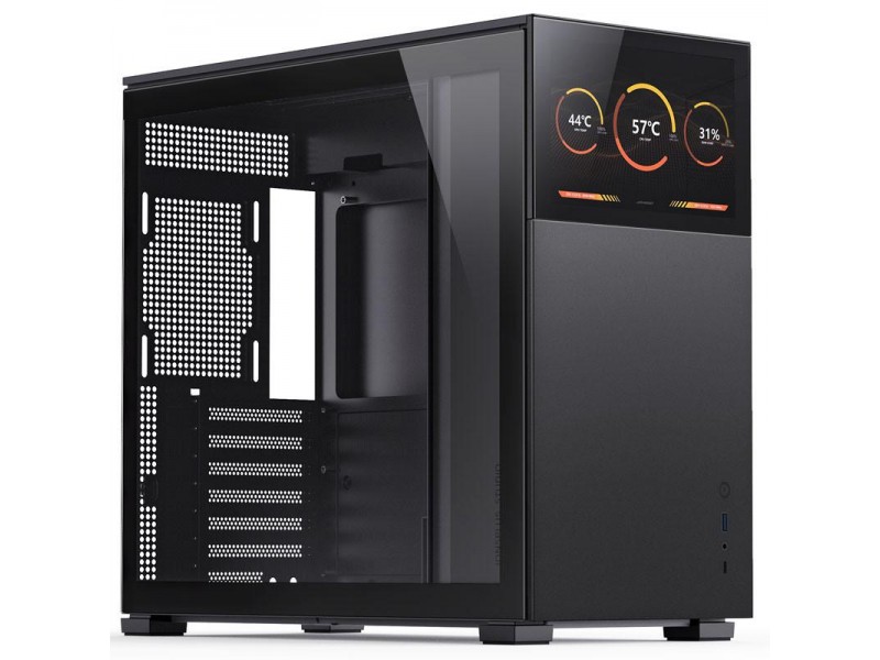 Кутия Jonsbo D41 Screen TG, mATX, Черна