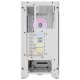 Кутия Corsair 3000D RGB Airflow Mid Tower, Tempered Glass, Бял