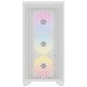 Кутия Corsair 3000D RGB Airflow Mid Tower, Tempered Glass, Бял