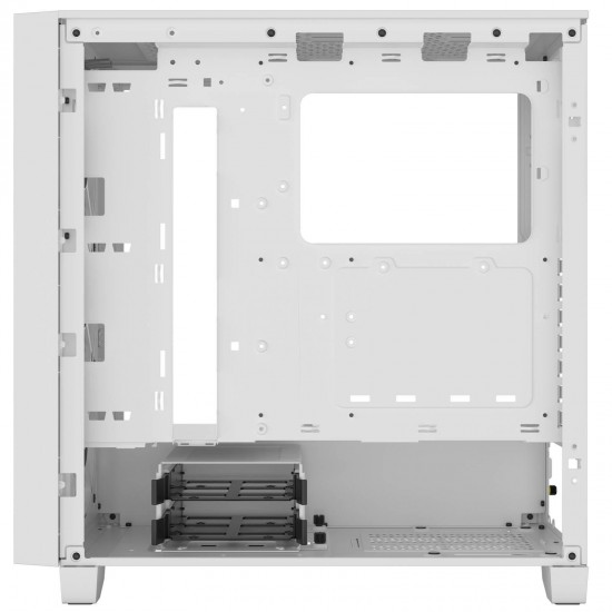 Кутия Corsair 3000D RGB Airflow Mid Tower, Tempered Glass, Бял