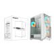 Кутия Gigabyte C301 WHITE V2, Tempered Glass, Mid-Tower, RGB Fusion 