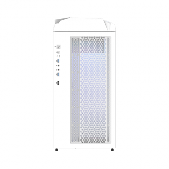 Кутия Gigabyte C301 WHITE V2, Tempered Glass, Mid-Tower, RGB Fusion 