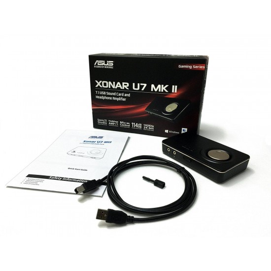 Звукова карта ASUS Xonar U7 MKII 7.1, USB, 114db, SNR