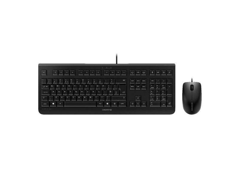 Kомплект клавиатура с мишка CHERRY DC 2000, Жичен, Черен