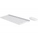 Kомплект безжични клавиатура с мишка Logitech MK470, Бяла