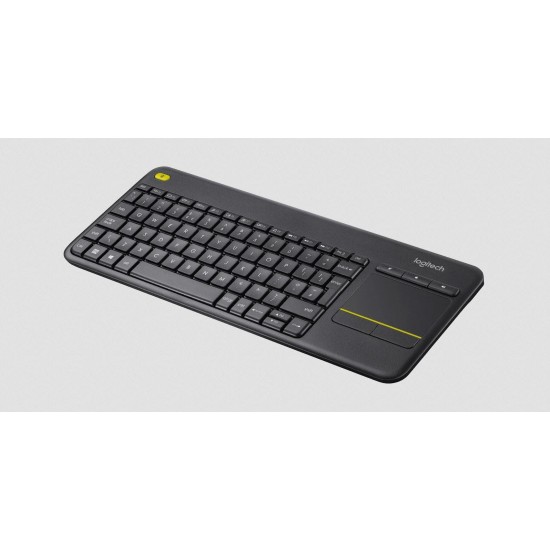 Клавиатура Logitech Wireless Touch K400 Plus, Черна
