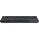 Клавиатура Logitech Wireless Touch K400 Plus, Черна