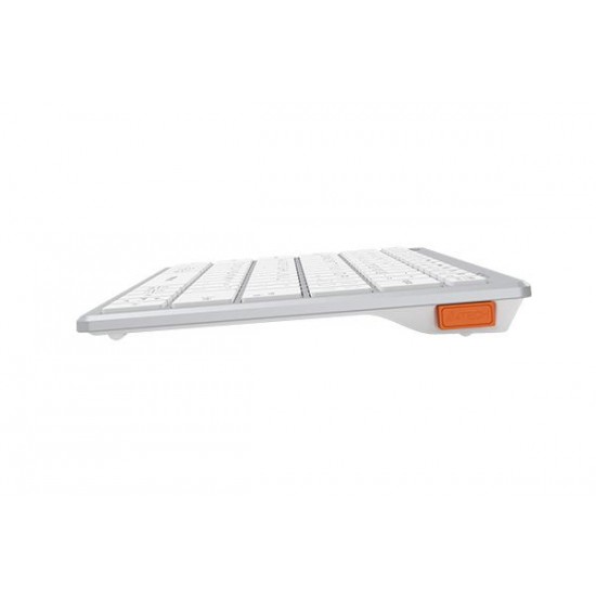 Безжична клавиатура A4TECH FBX51C FStyler Grayish White, Bluetooth, 2.4 GHz, USB-C, Кирилизирана, Бял