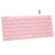 Безжична клавиатура A4TECH FBX51C FSTyler Baby pink, Bluetooth, 2.4 GHz, USB-C, Кирилизирана, Розов