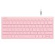 Безжична клавиатура A4TECH FBX51C FSTyler Baby pink, Bluetooth, 2.4 GHz, USB-C, Кирилизирана, Розов