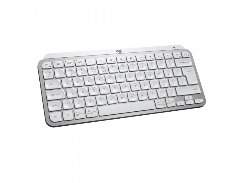 Безжична клавиатура Logitech MX Keys Mini, Bluetooth, USB-C, Pale Grey