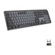 Безжична Клавиатура Logitech MX Illuminated Performance, механична, подсветка, Graphite