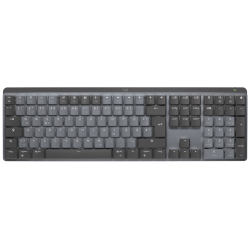 Безжична Клавиатура Logitech MX Illuminated Performance, механична, подсветка, Graphite
