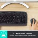 Kомплект клавиатура с мишка Logitech MK330, Безжичен, 2.4 GHz, Черен