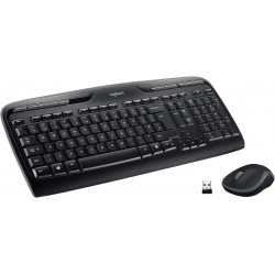Kомплект клавиатура с мишка Logitech MK330, Безжичен, 2.4 GHz, Черен