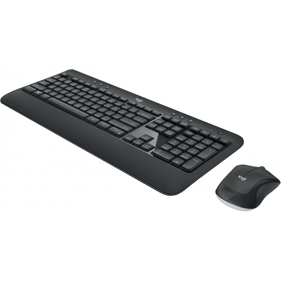 Kомплект клавиатура с мишка Logitech MK540, Безжичен, 2.4 GHz, Черен