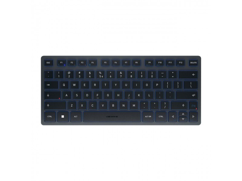 Безжична клавиатура CHERRY KW 7100 MINI BT, Bluetooth, Черна