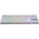 Безжична геймърска механична клавиатура Logitech, G915 TKL White Lightsync RGB, Tactile суичове