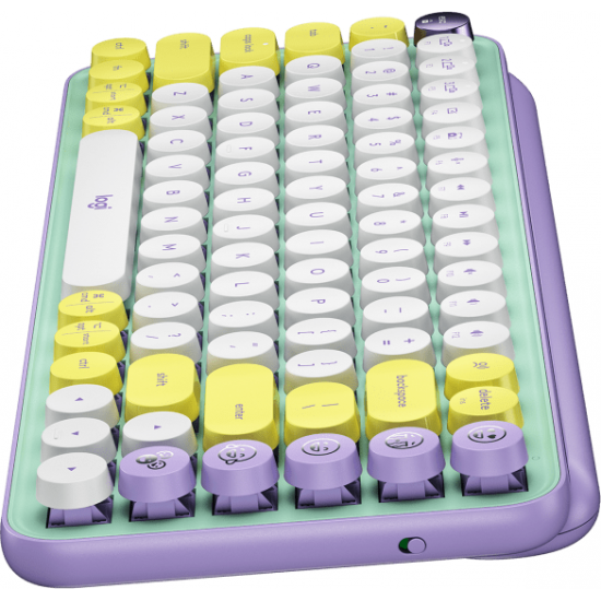 Геймърска Механична Клавиатура Logitech POP Keys Daydream, TKL, Bluetooth 5.1