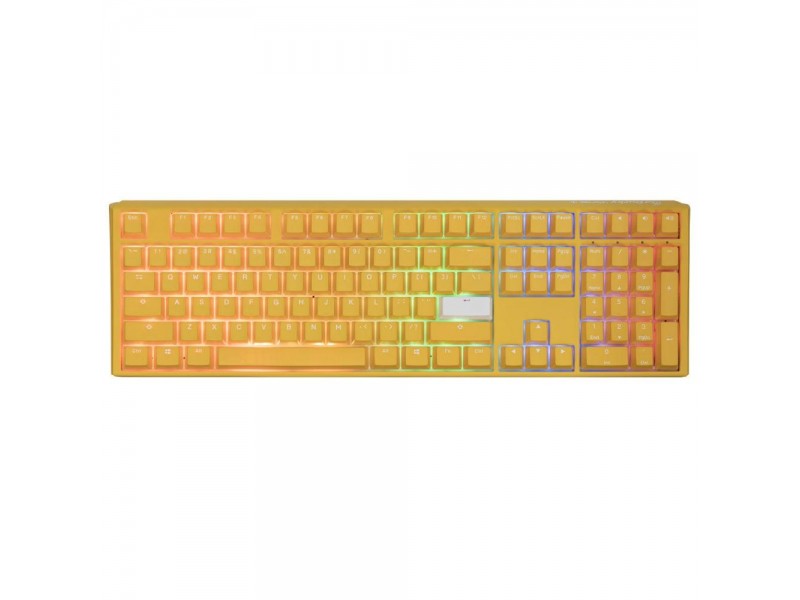 Геймърскa механична клавиатура Ducky One 3 Yellow Full-Size, Cherry MX Silver