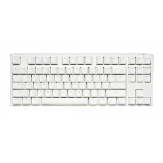 Геймърскa механична клавиатура Ducky One 3 Pure White TKL Hotswap Cherry MX Clear, RGB, PBT Keycaps