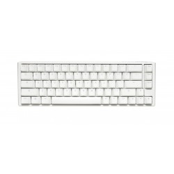 Геймърскa механична клавиатура Ducky One 3 Pure White SF 65%, Hotswap Cherry MX Blue, RGB, PBT Keycaps