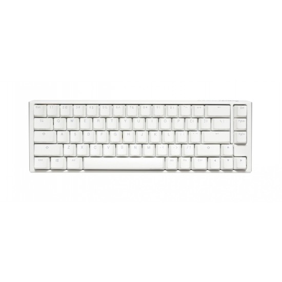 Геймърскa механична клавиатура Ducky One 3 Pure White SF 65%, Hotswap Cherry MX Blue, RGB, PBT Keycaps