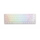 Геймърскa механична клавиатура Ducky One 3 Pure White SF 65%, Hotswap Cherry MX Clear, RGB, PBT Keycaps