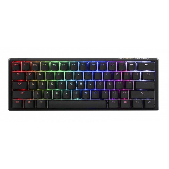 Геймърскa механична клавиатура Ducky One 3 Classic Mini 60%, Hotswap Cherry MX Clear, RGB, PBT Keycaps
